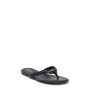 COPY - Abound BNWT "Frannie" braided black sandals thong NEW